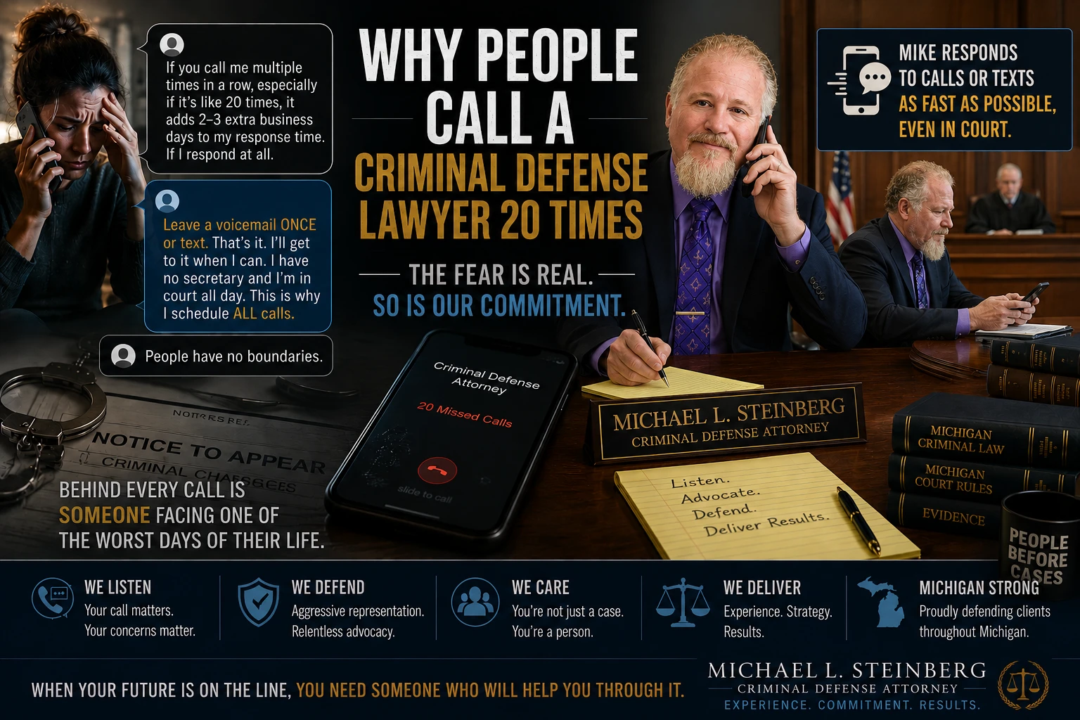 Why people call a Criminal Defense Lawyer 20 time